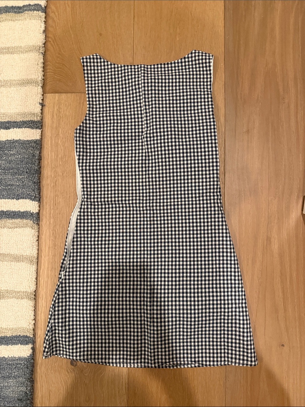 Many Many Clothes The Winona Dress Navy Plaid - Picture 4 of 7
